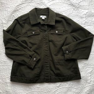 CJ Banks Army Green Jacket